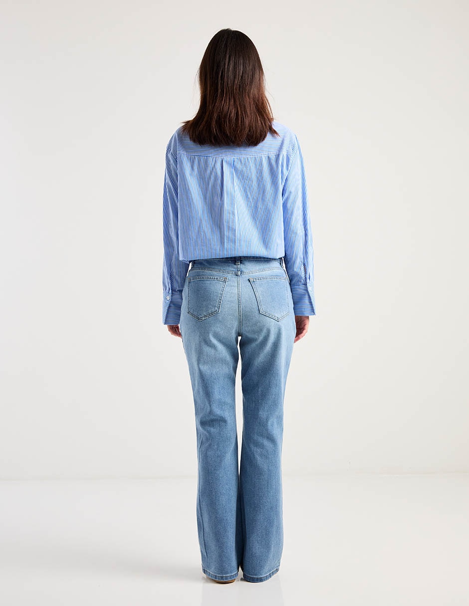 Jeans straight para mujer 2