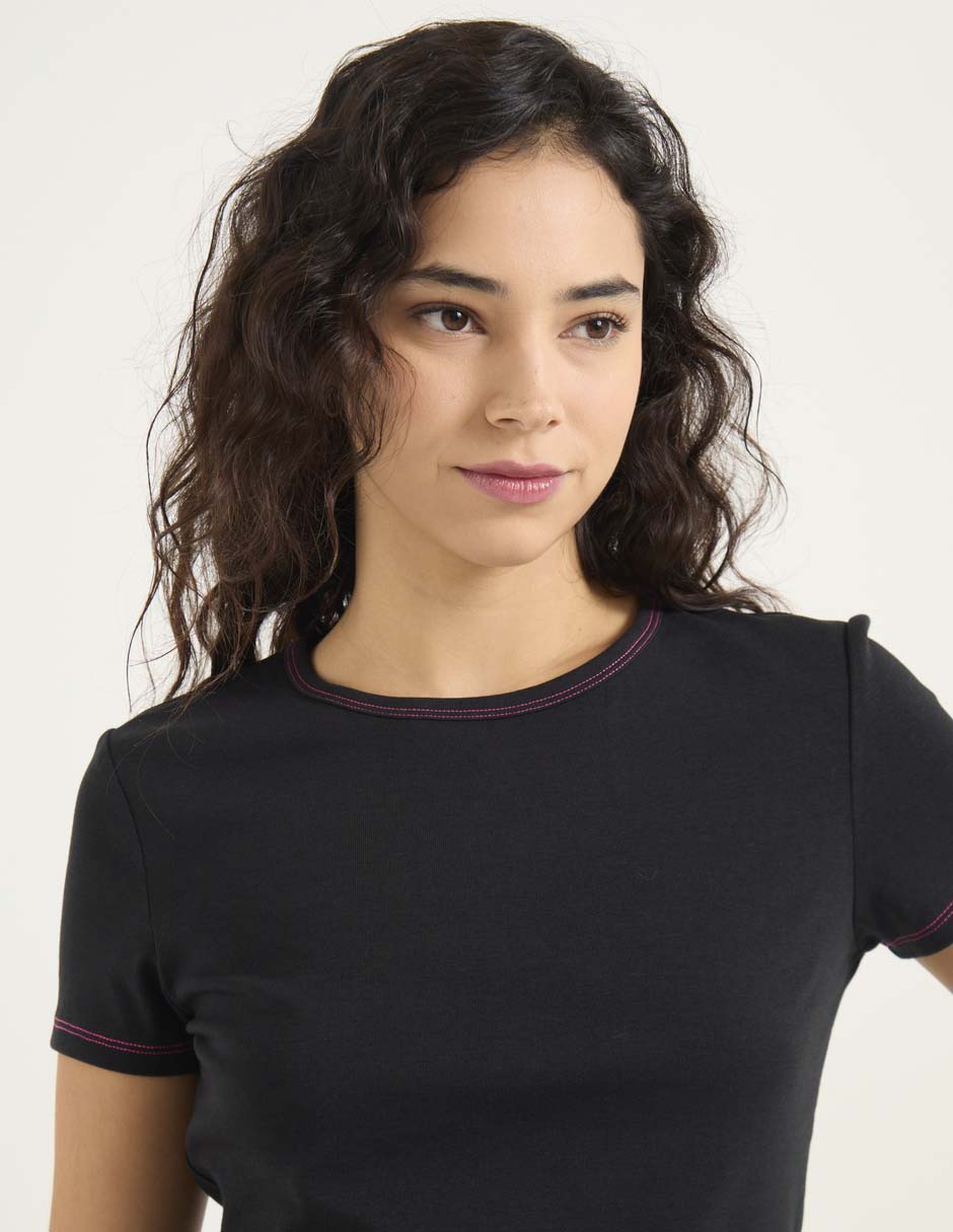PLAYERA NSM26010-01 NON STOP, M, NEGRO