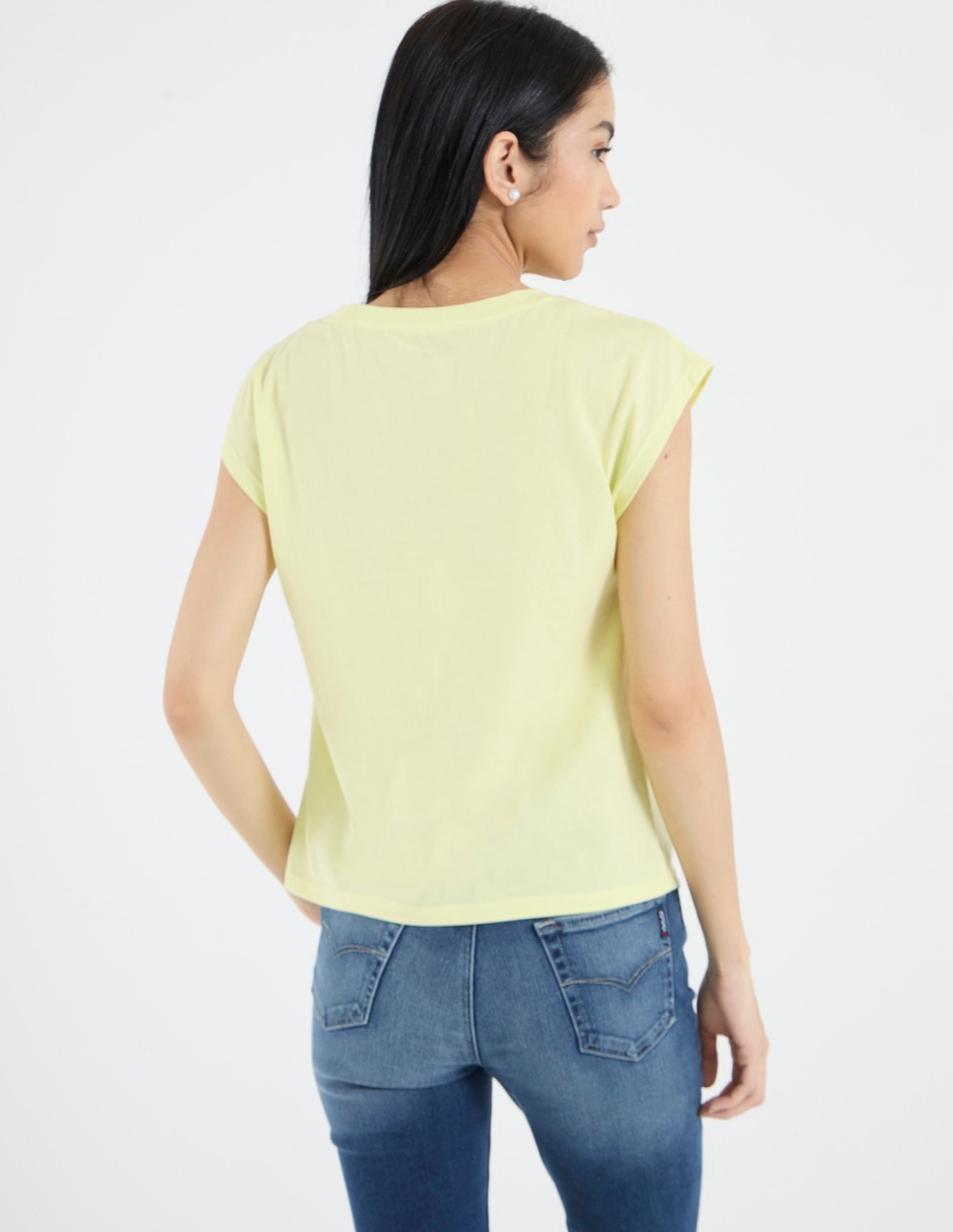 Playera manga corta cuello redondo para mujer 2