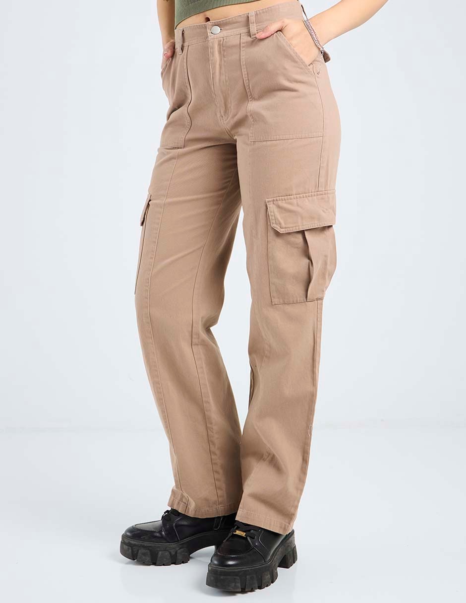 Pantalón cargo straight para mujer Pantalón cargo straight para mujer