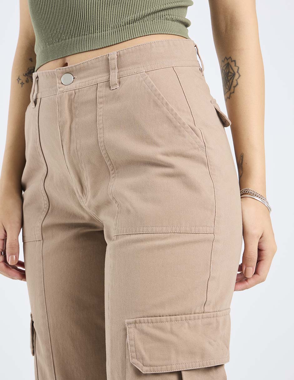 Pantalón cargo straight para mujer 4