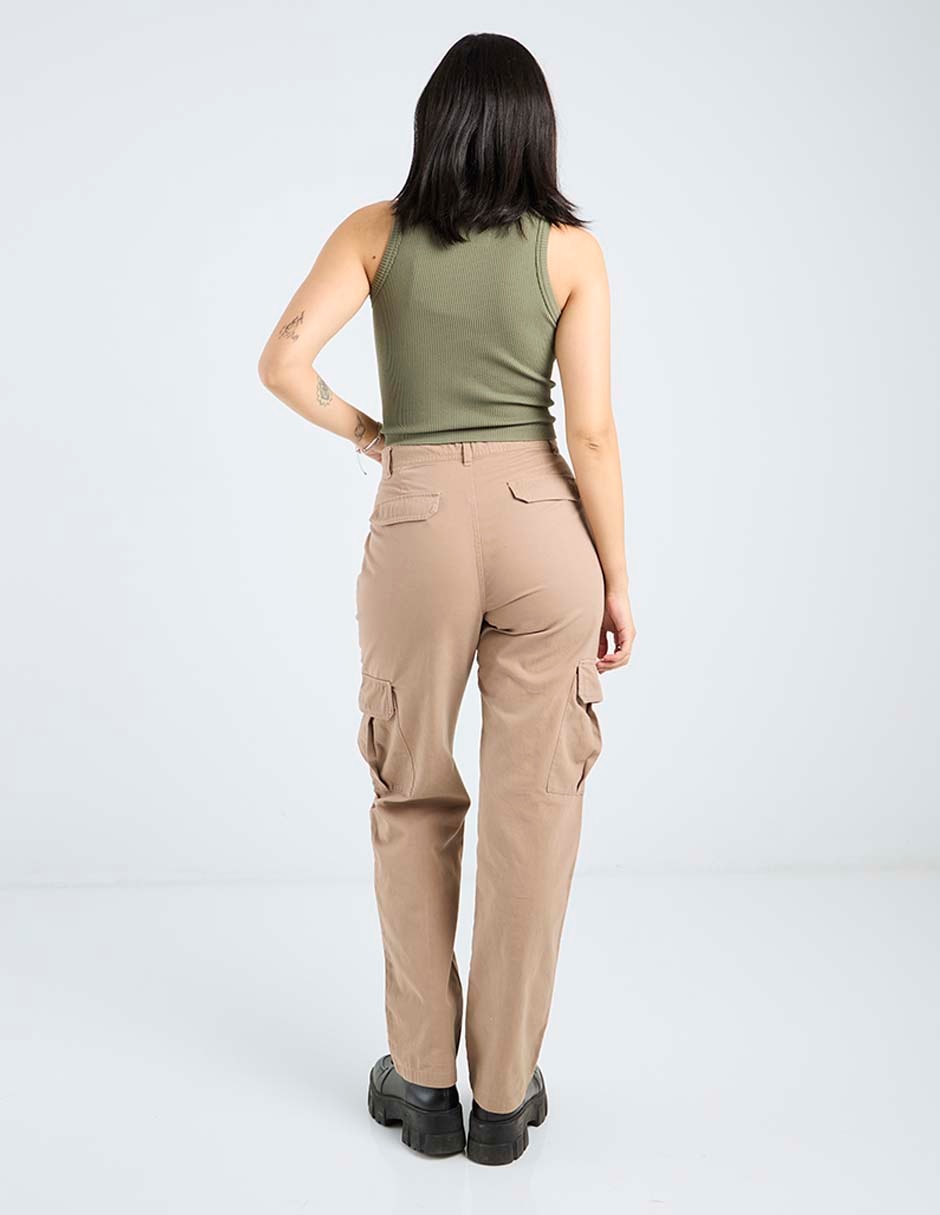Pantalón cargo straight para mujer 6