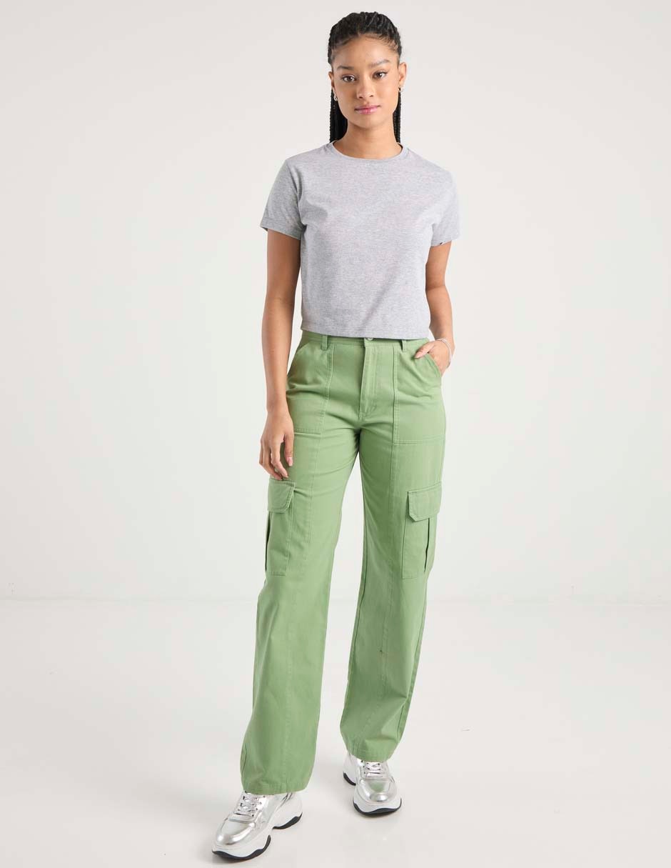 PANTALON CARGO NON ST, 13, SMOKE GREEN