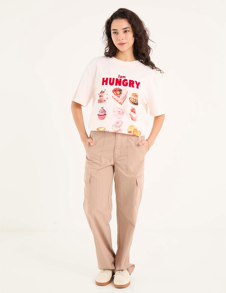 Playera manga corta cuello redondo para mujer 3