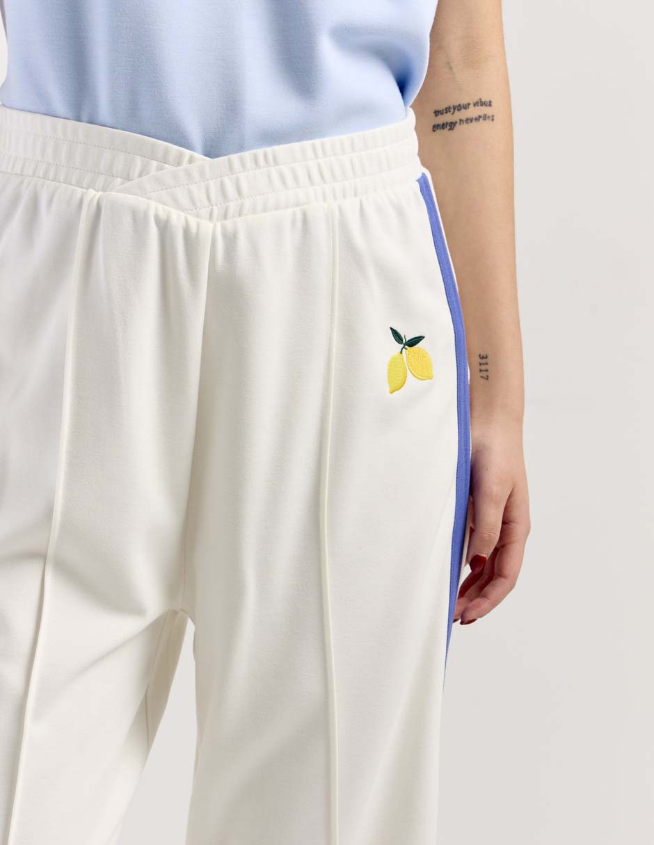 Pants amplio con elástico para mujer 4