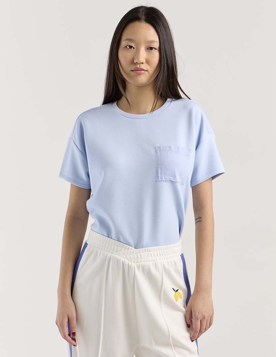 Playera manga corta cuello redondo para mujer Playera manga corta cuello redondo para mujer