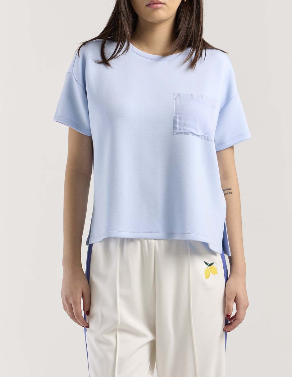 Playera manga corta cuello redondo para mujer 5