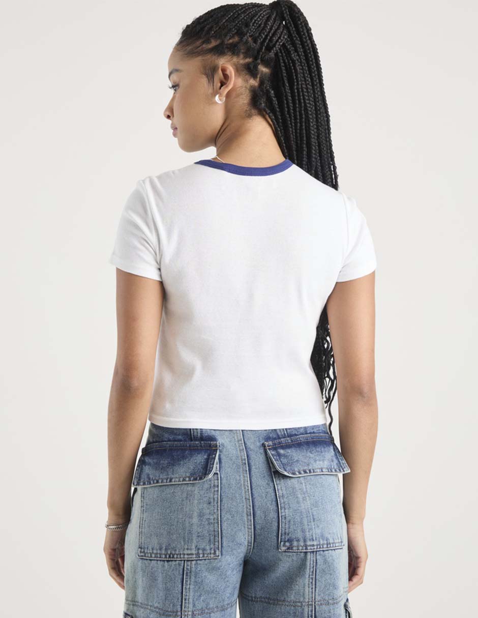Playera manga corta Non Stop cuello redondo para mujer 2