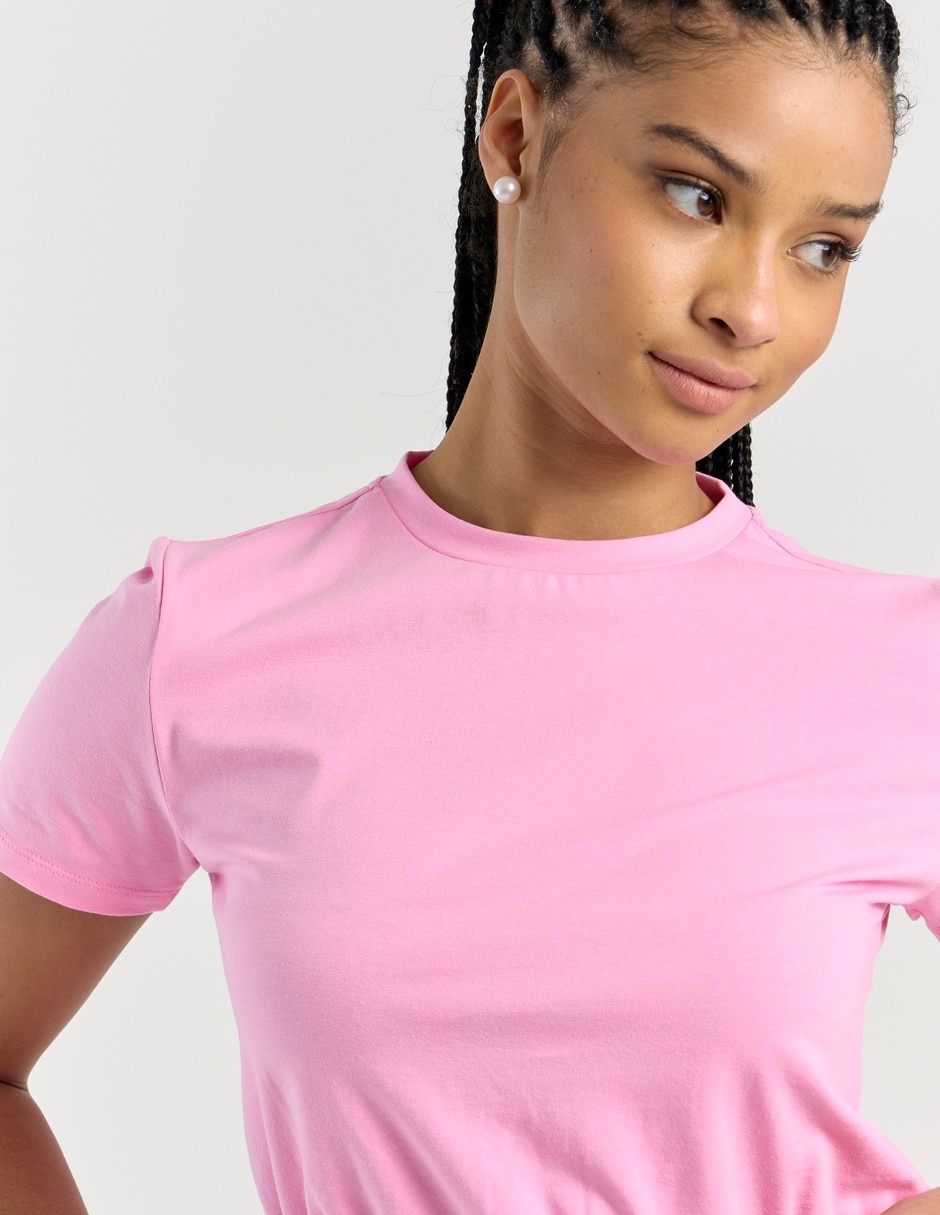 Playera manga corta Non Stop cuello redondo para mujer
