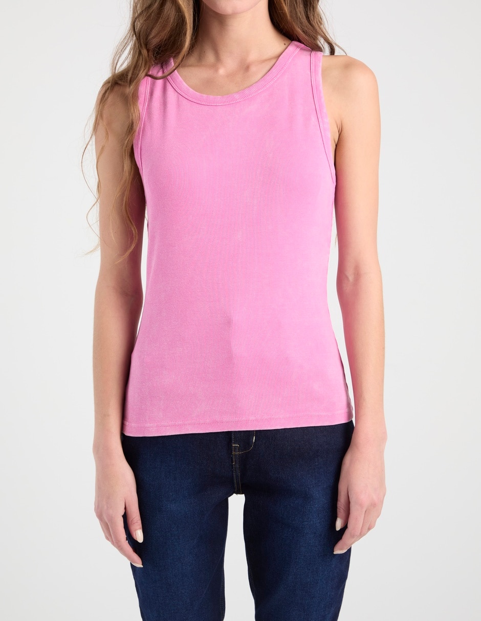 Top cuello redondo tirante ancho 5