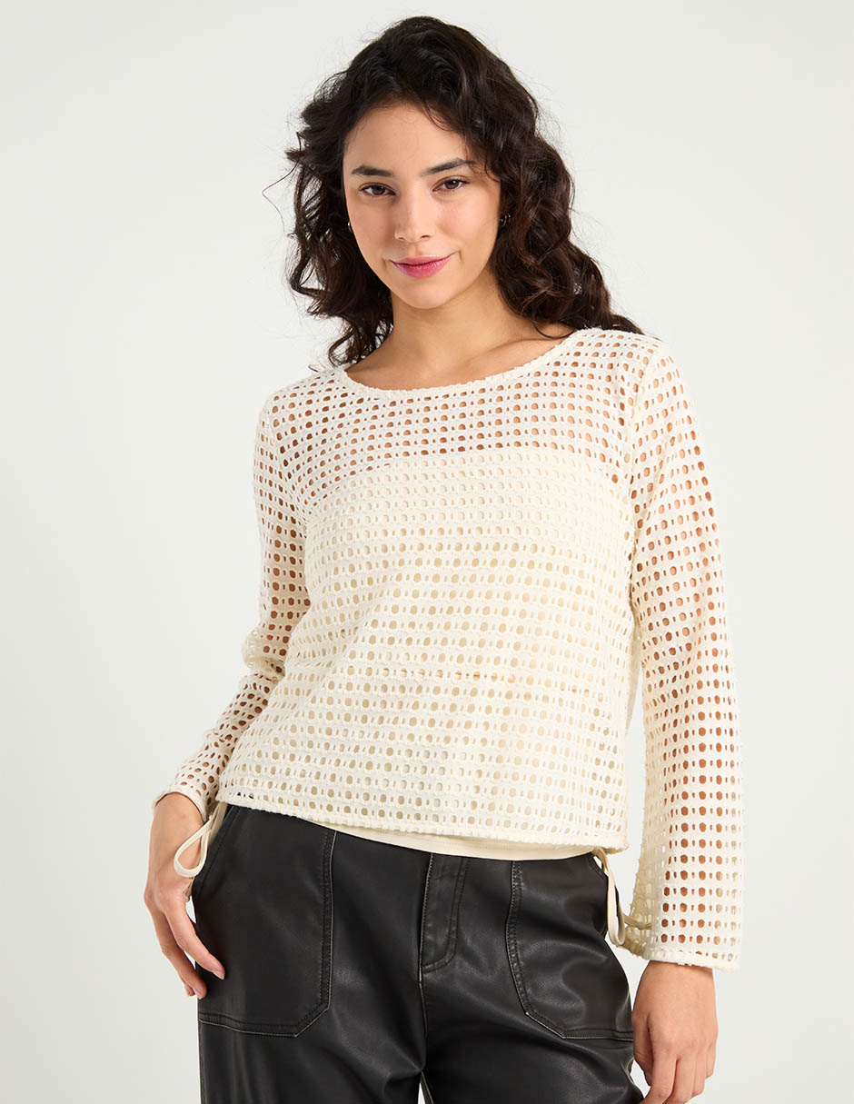 Suéter cuello redondo para mujer Suéter cuello redondo para mujer