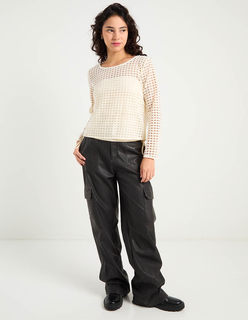Suéter cuello redondo para mujer 3
