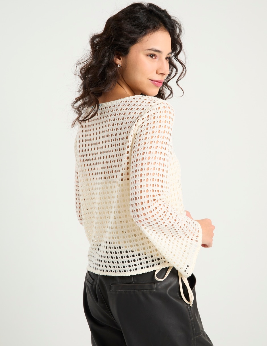 Suéter cuello redondo para mujer 6