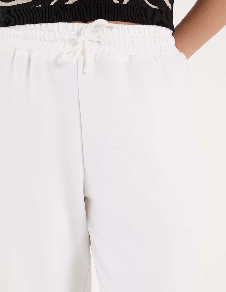 Pants amplio con jareta para mujer 4