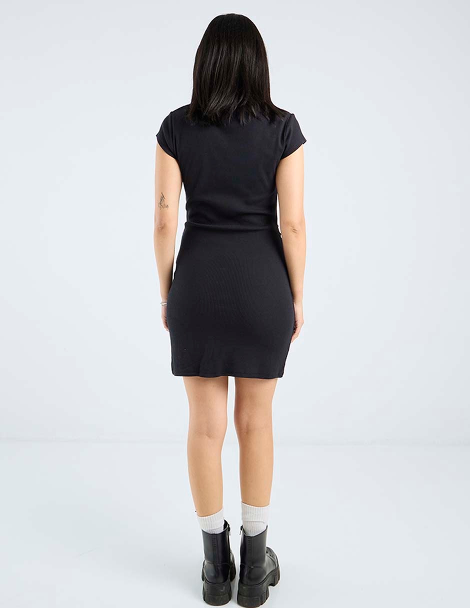 VESTIDO CORTO NON STOP, M, NEGRO LISO R