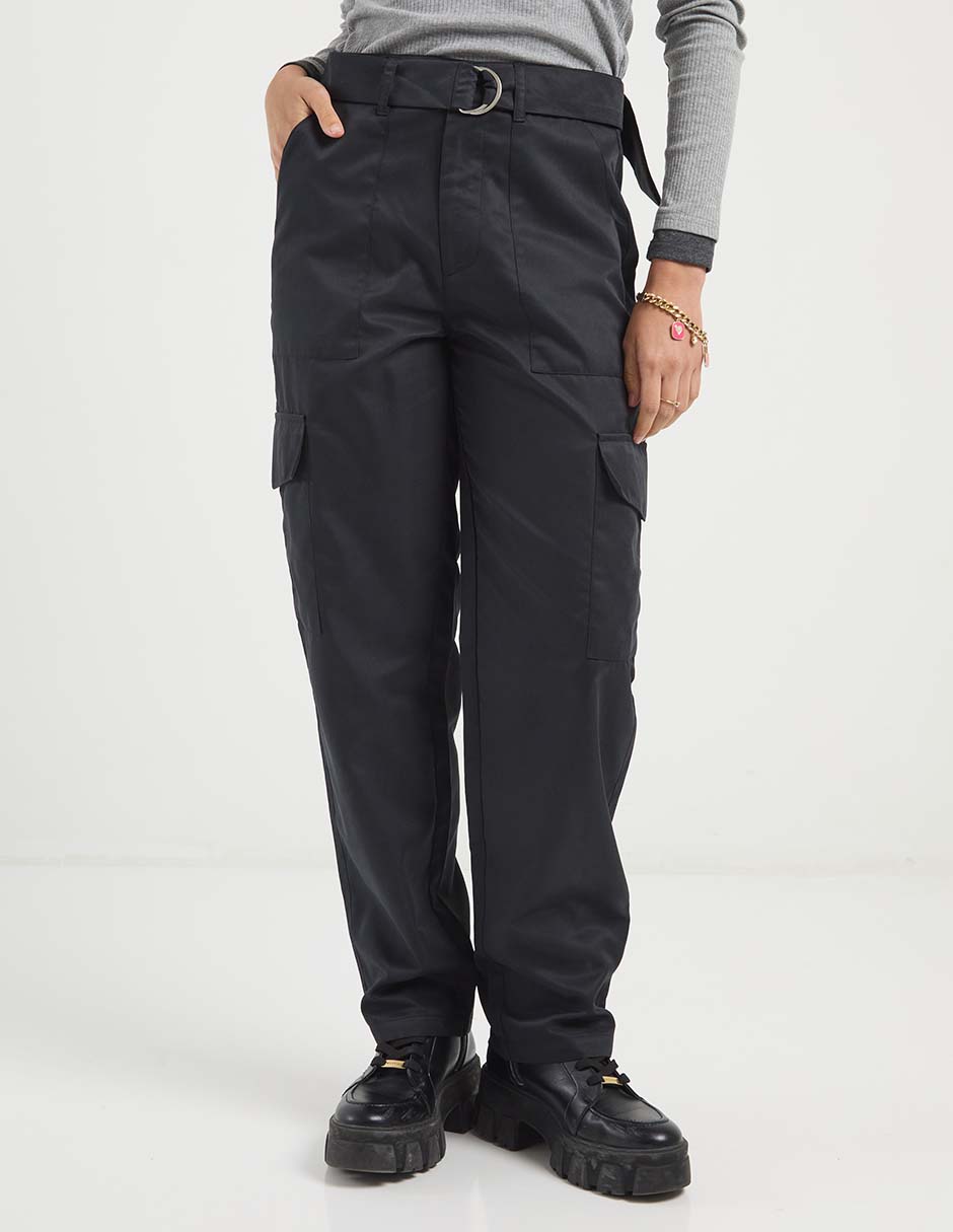 Pantalón cargo straight para mujer 2