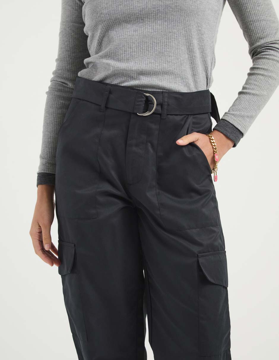 Pantalón cargo straight para mujer 4