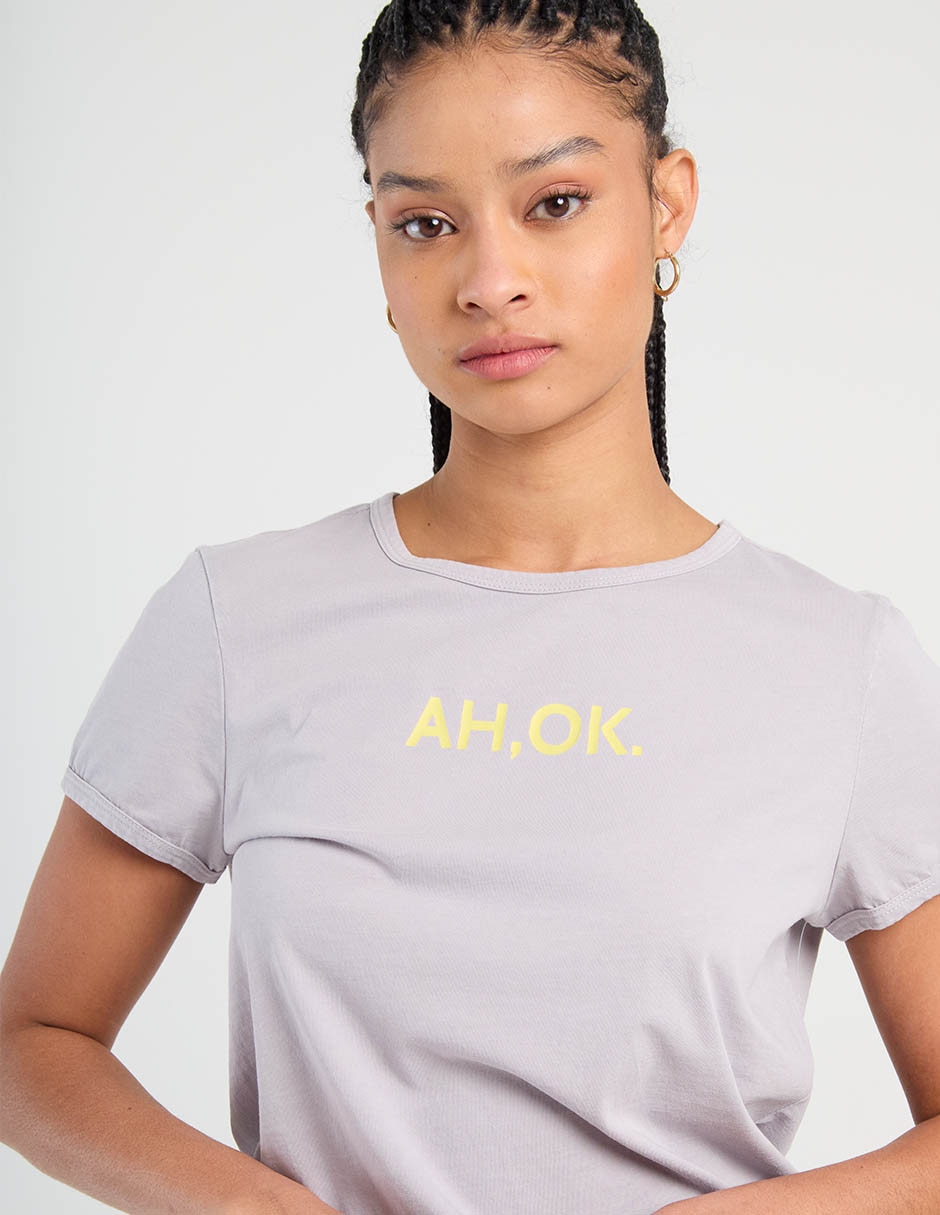 Playera manga corta cuello redondo para mujer 5