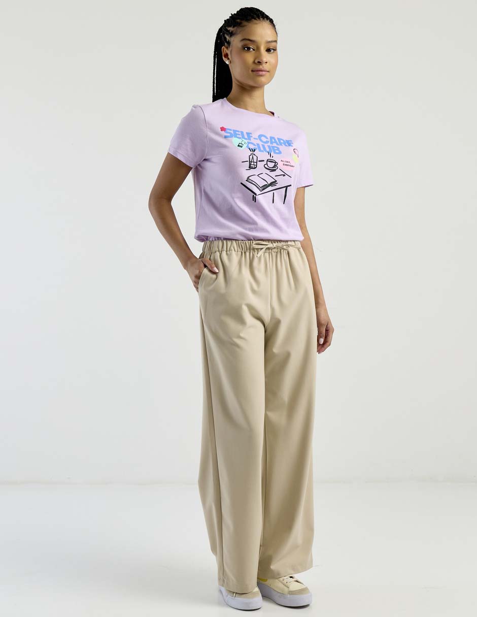 Pantalón relaxed wide leg para mujer Pantalón relaxed wide leg para mujer