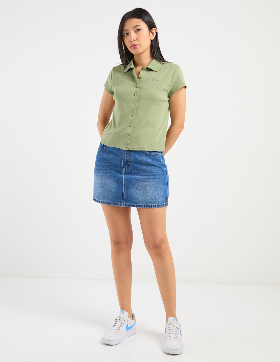 FALDA MINI NON, 5, ÍNDIGO DENIM SMEDIO