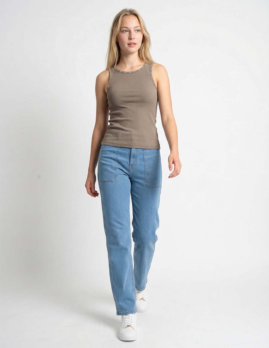 Top Non Stop cuello redondo