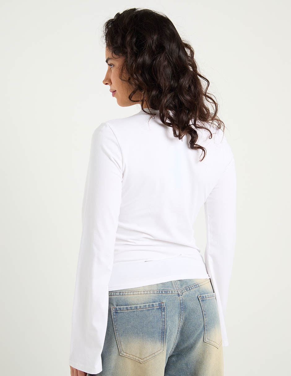 BLUSA NSM26115-05 NON STOP, M, BLANCO