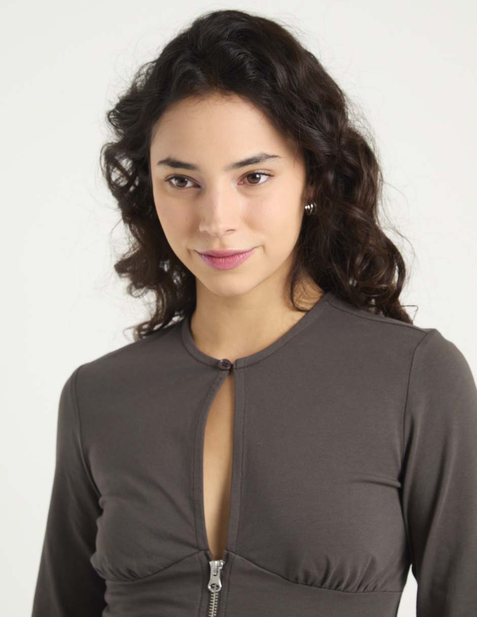 Blusa manga larga para mujer 4