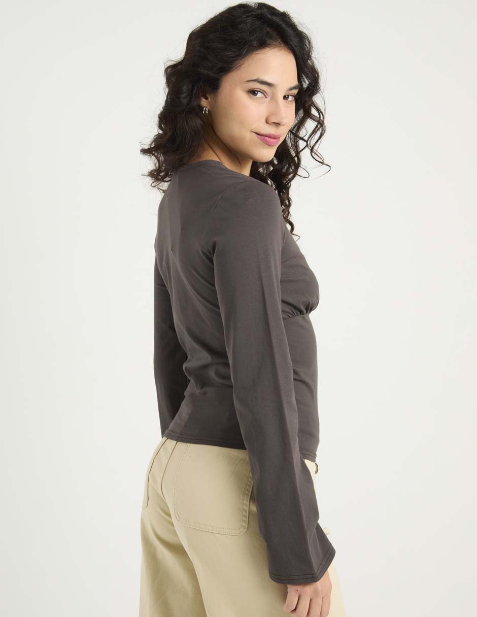 Blusa manga larga para mujer 6