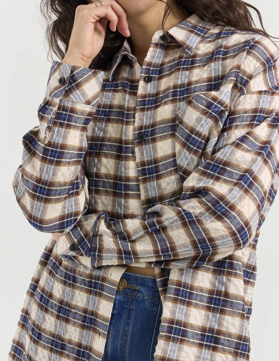 Sobrecamisa manga larga para mujer 4