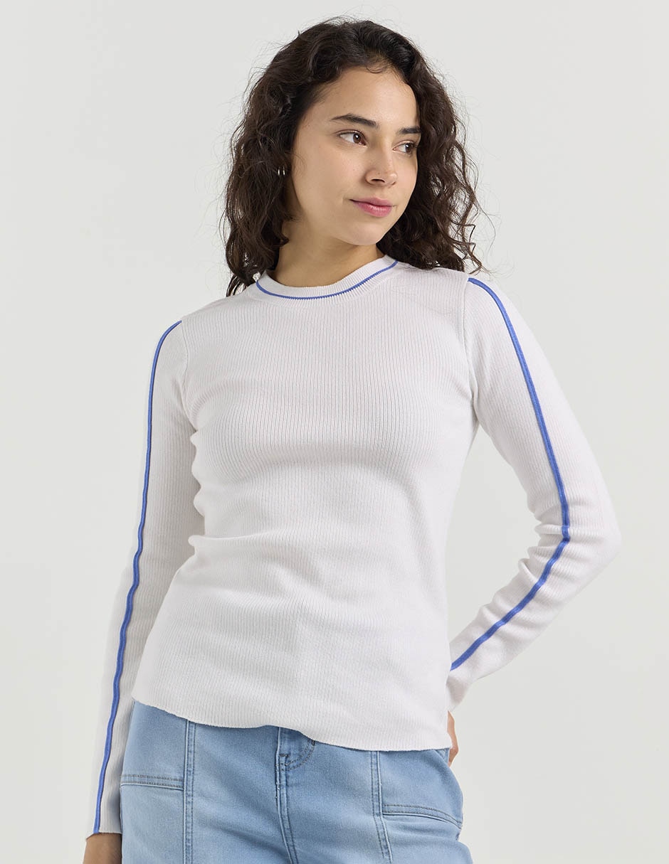Suéter cuello redondo para mujer Suéter cuello redondo para mujer