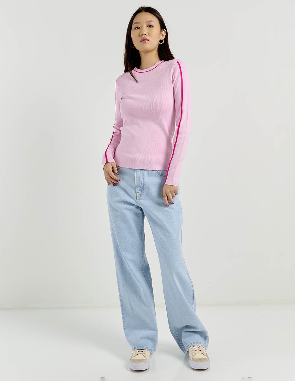Suéter cuello redondo para mujer 3