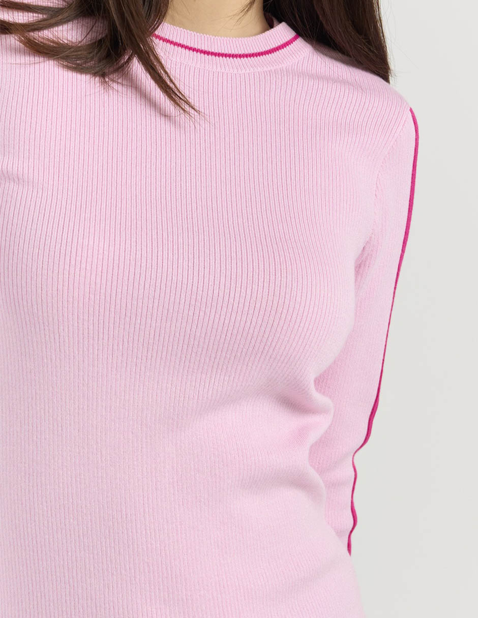 Suéter cuello redondo para mujer 4