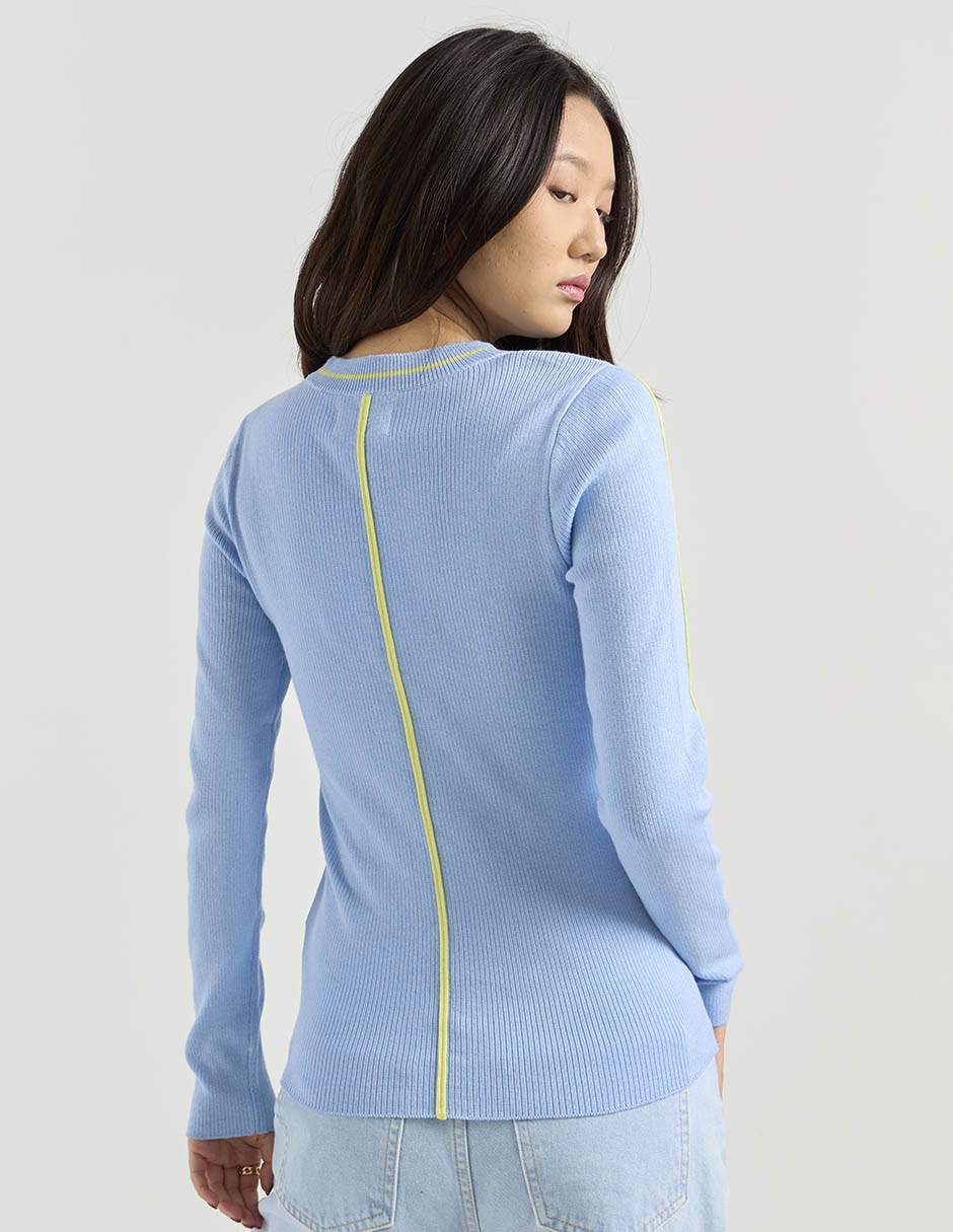 Suéter cuello redondo para mujer 2