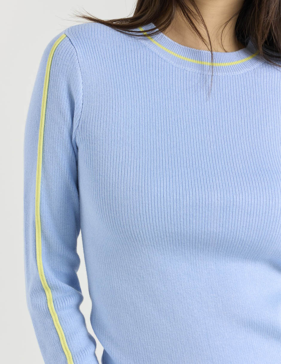 Suéter cuello redondo para mujer 4