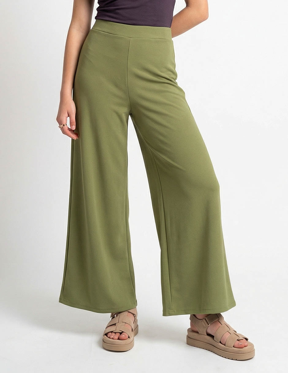 PANTALON NON STOP, M, VERDE OLIVO LISO