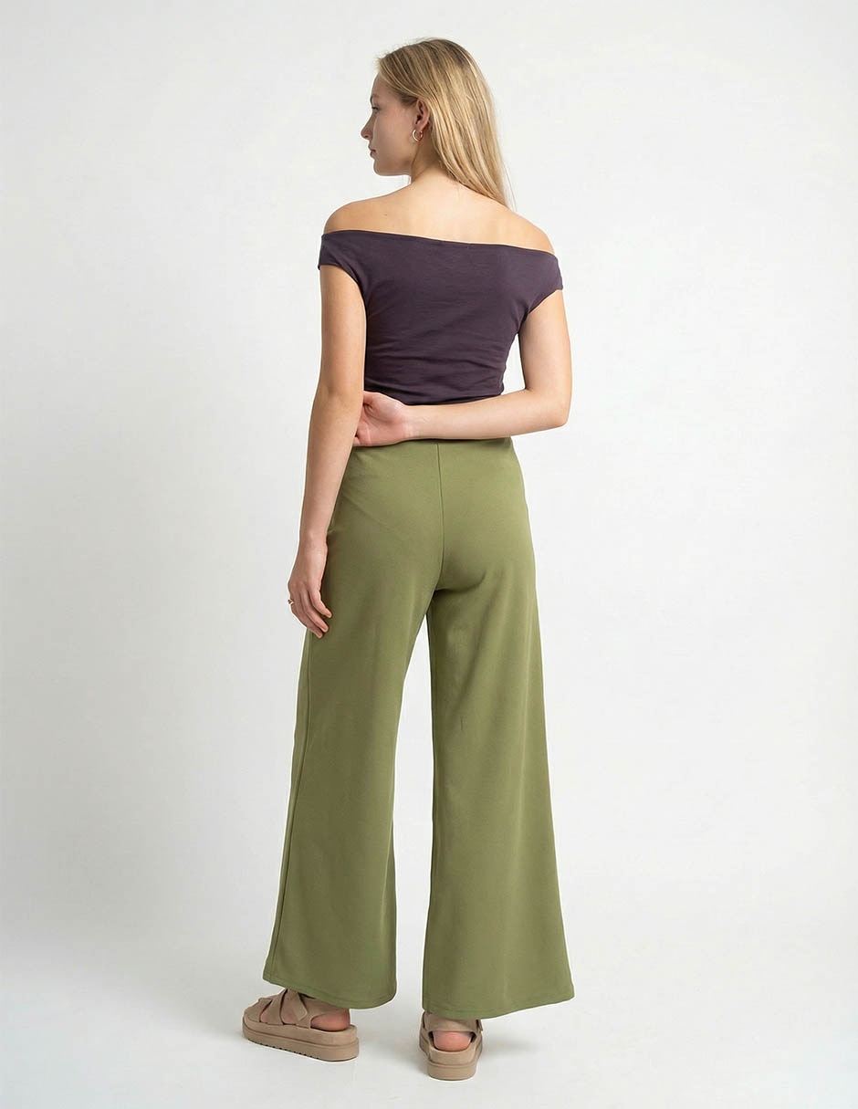PANTALON NON STOP, M, VERDE OLIVO LISO