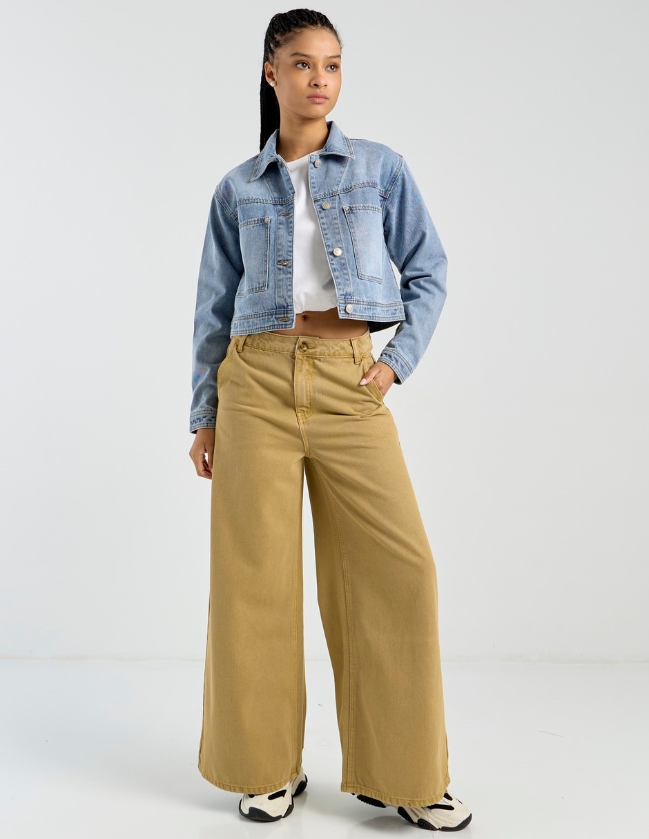 Chamarra denim de mezclilla para mujer 3