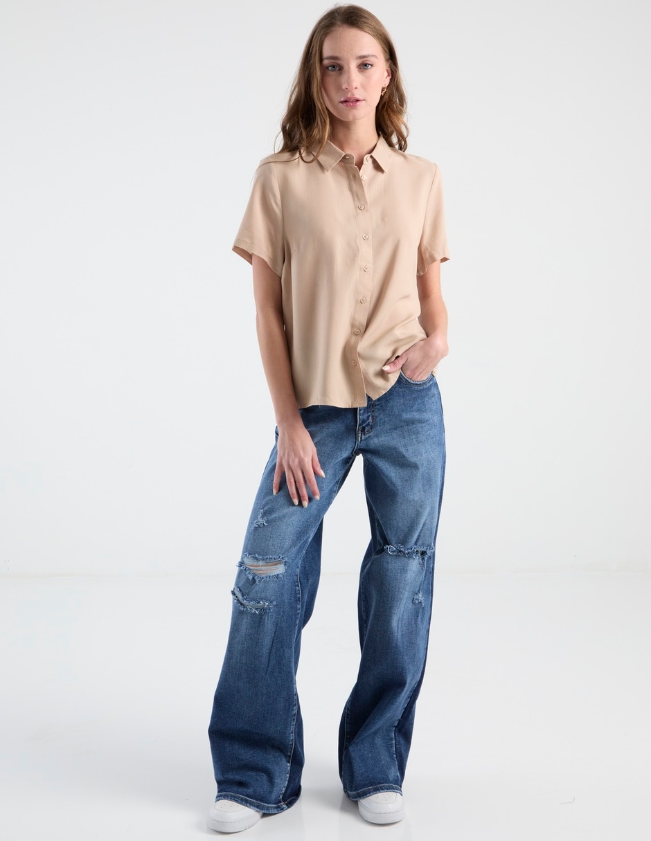 Blusa Non Stop manga corta para mujer