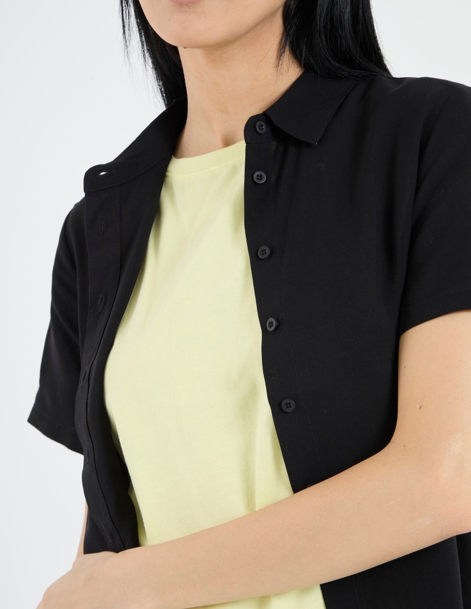 Blusa manga corta para mujer 4