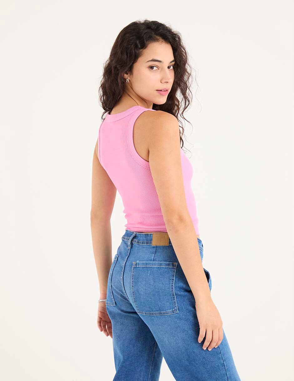 Top Non Stop cuello redondo