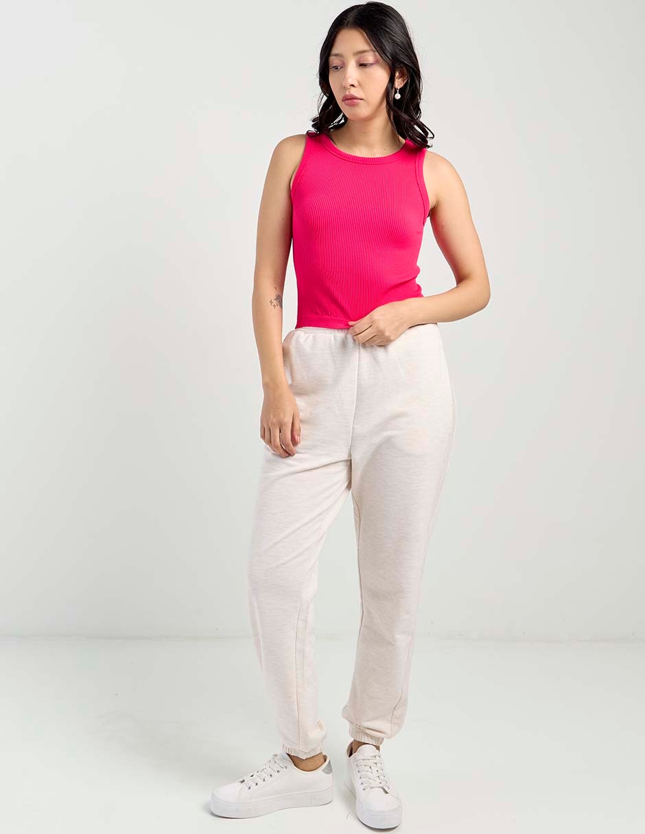 Top cuello redondo tirante ancho 3