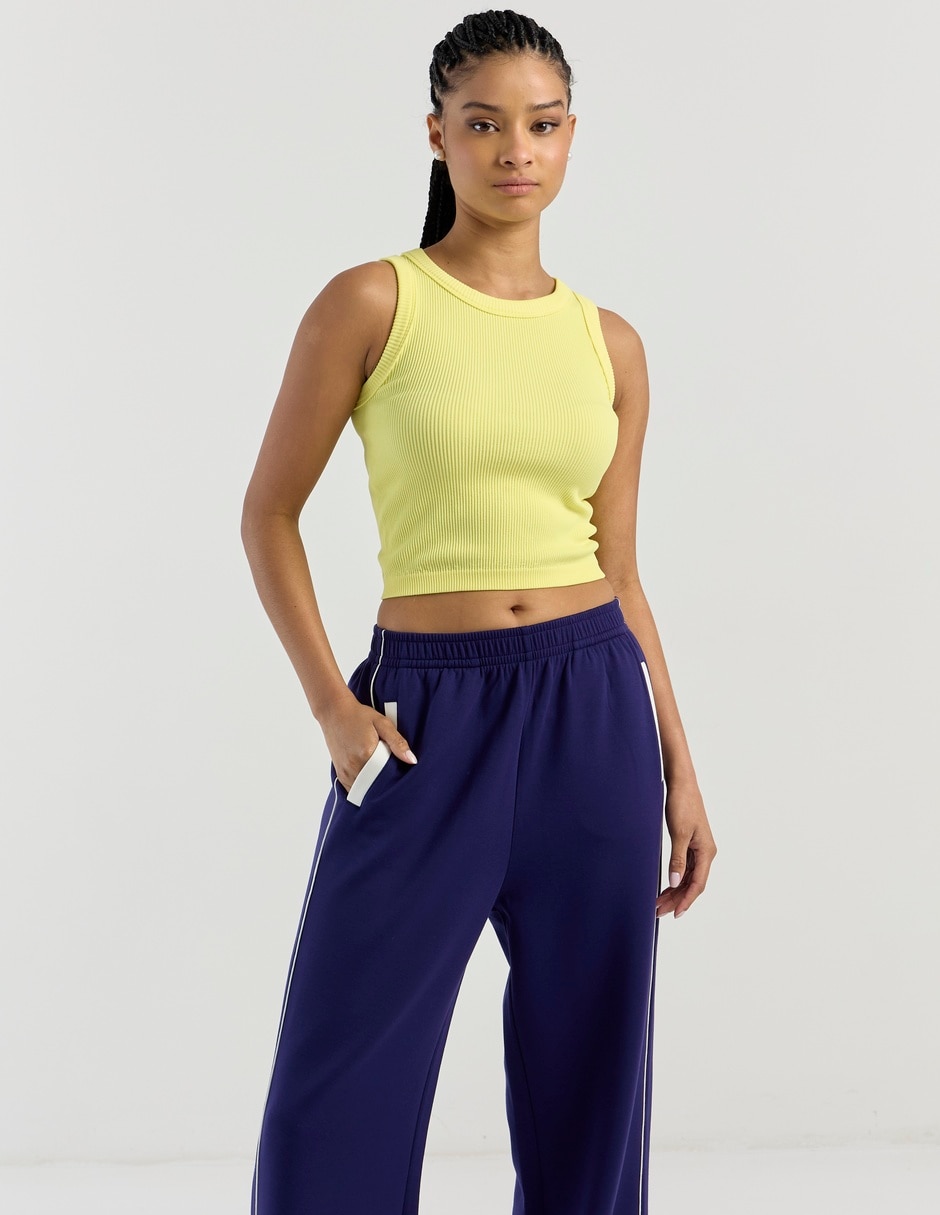 Top cuello redondo tirante ancho
