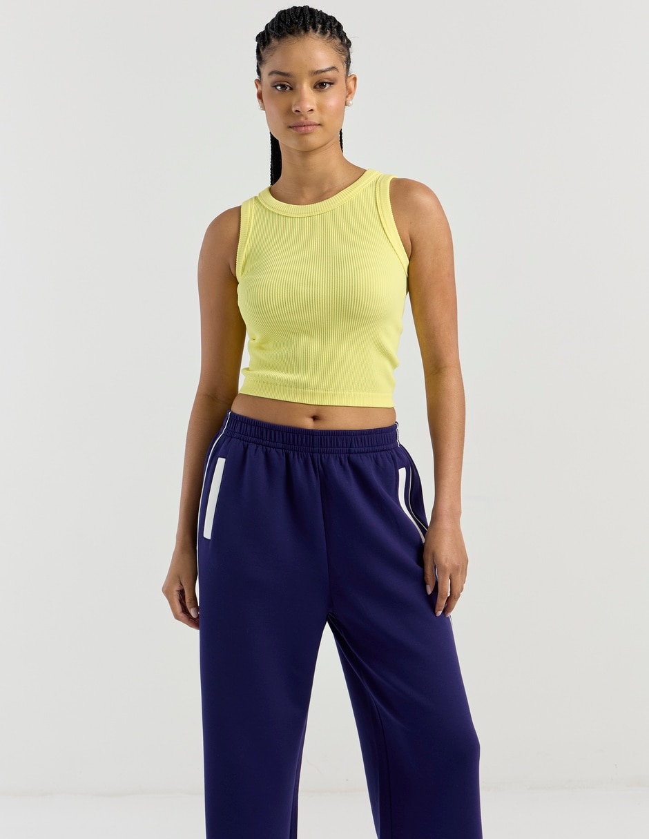 Top Non Stop cuello redondo tirante ancho