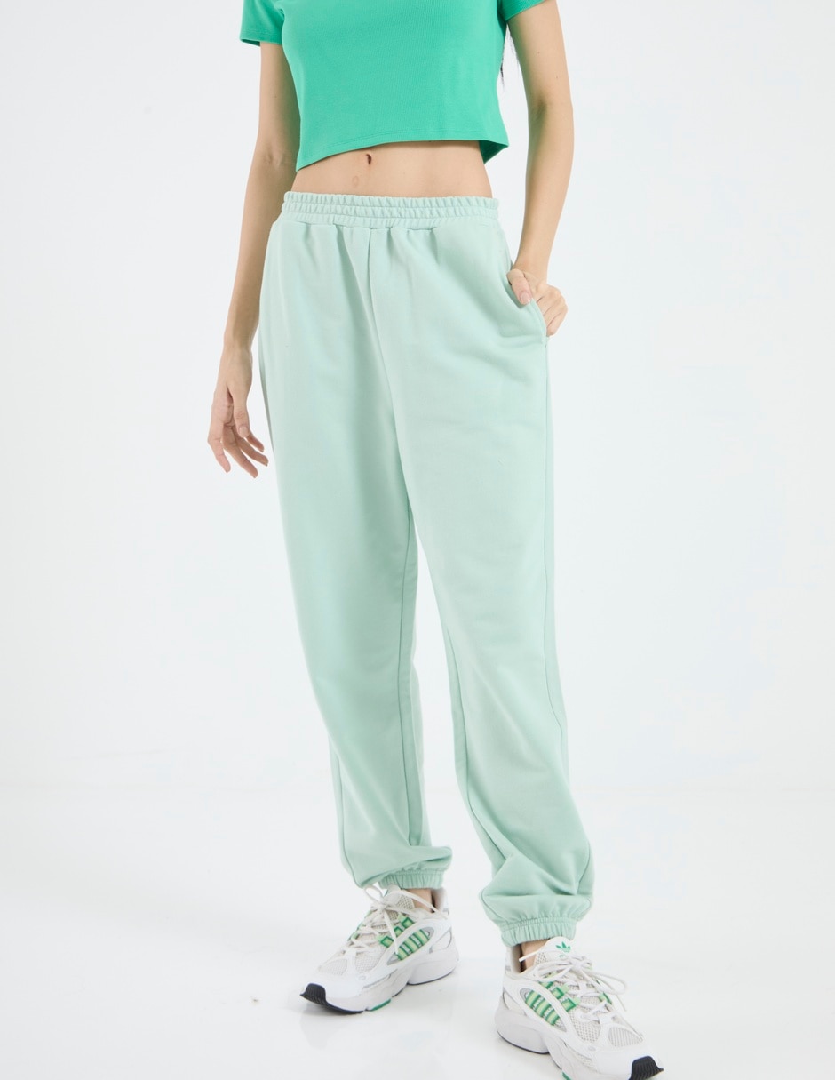 Pants regular con elástico para mujer Pants regular con elástico para mujer