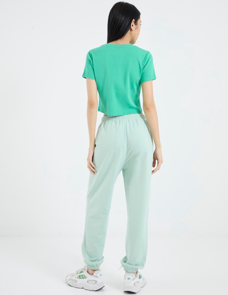 Pants regular con elástico para mujer 2