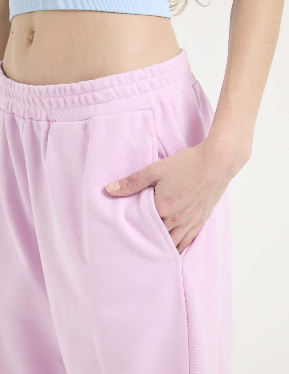 Pants regular con elástico para mujer 4