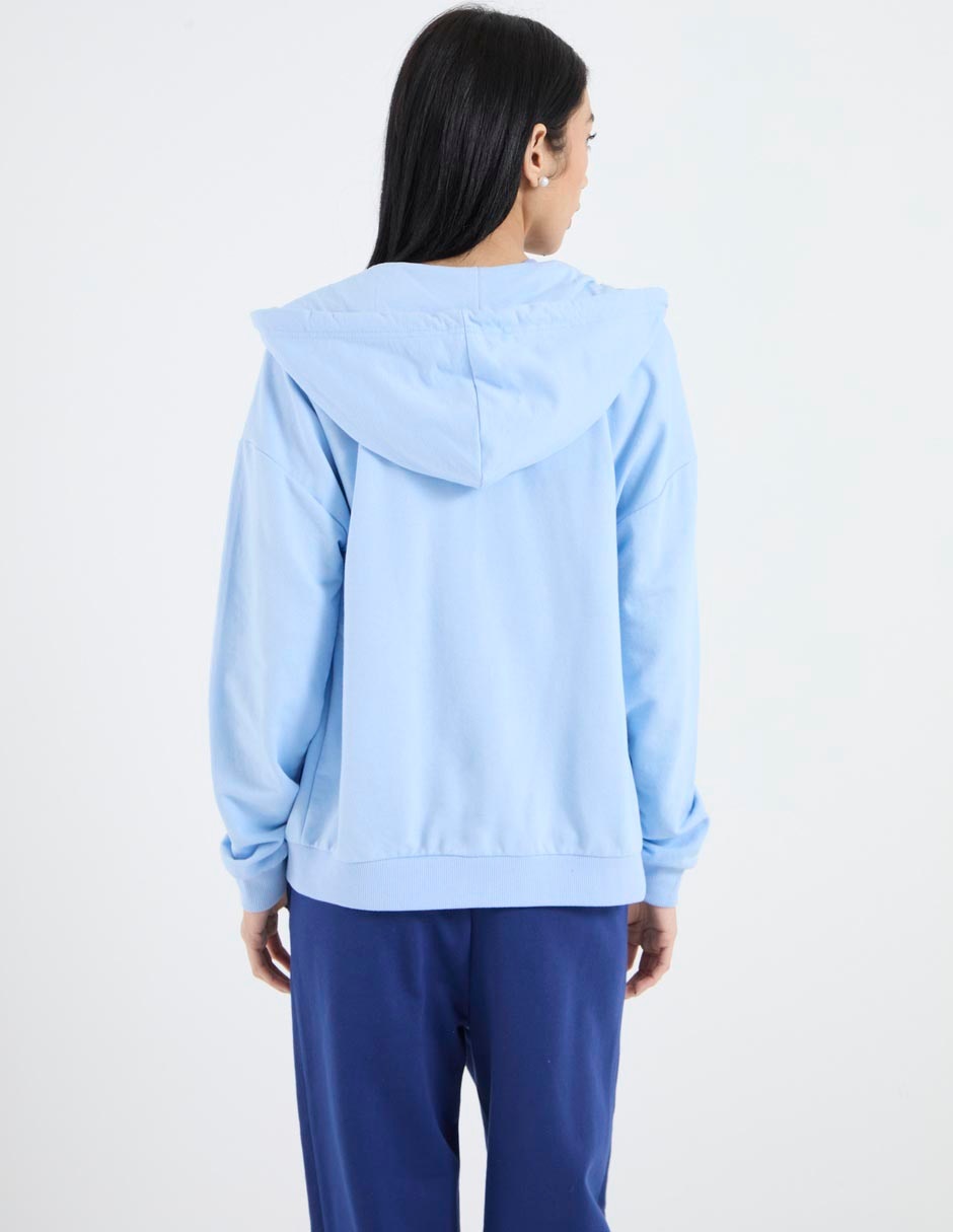 Sudadera con capucha y bolsa para mujer 2