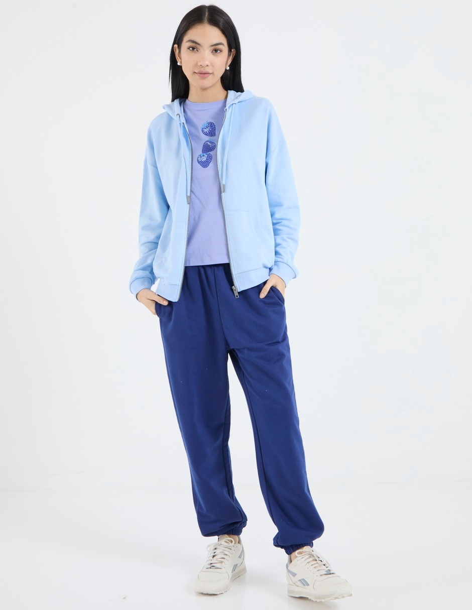 Sudadera con capucha y bolsa para mujer 3