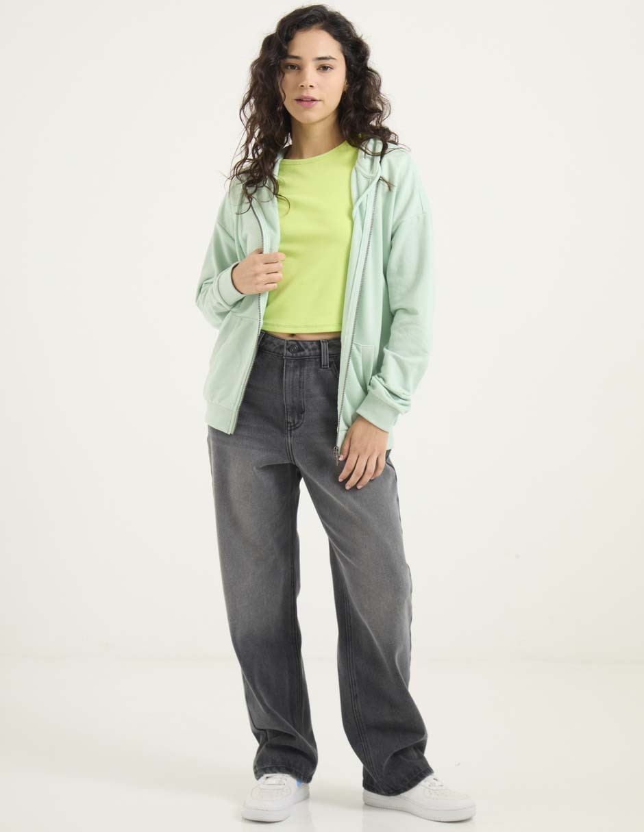 Sudadera con capucha y bolsa para mujer 3