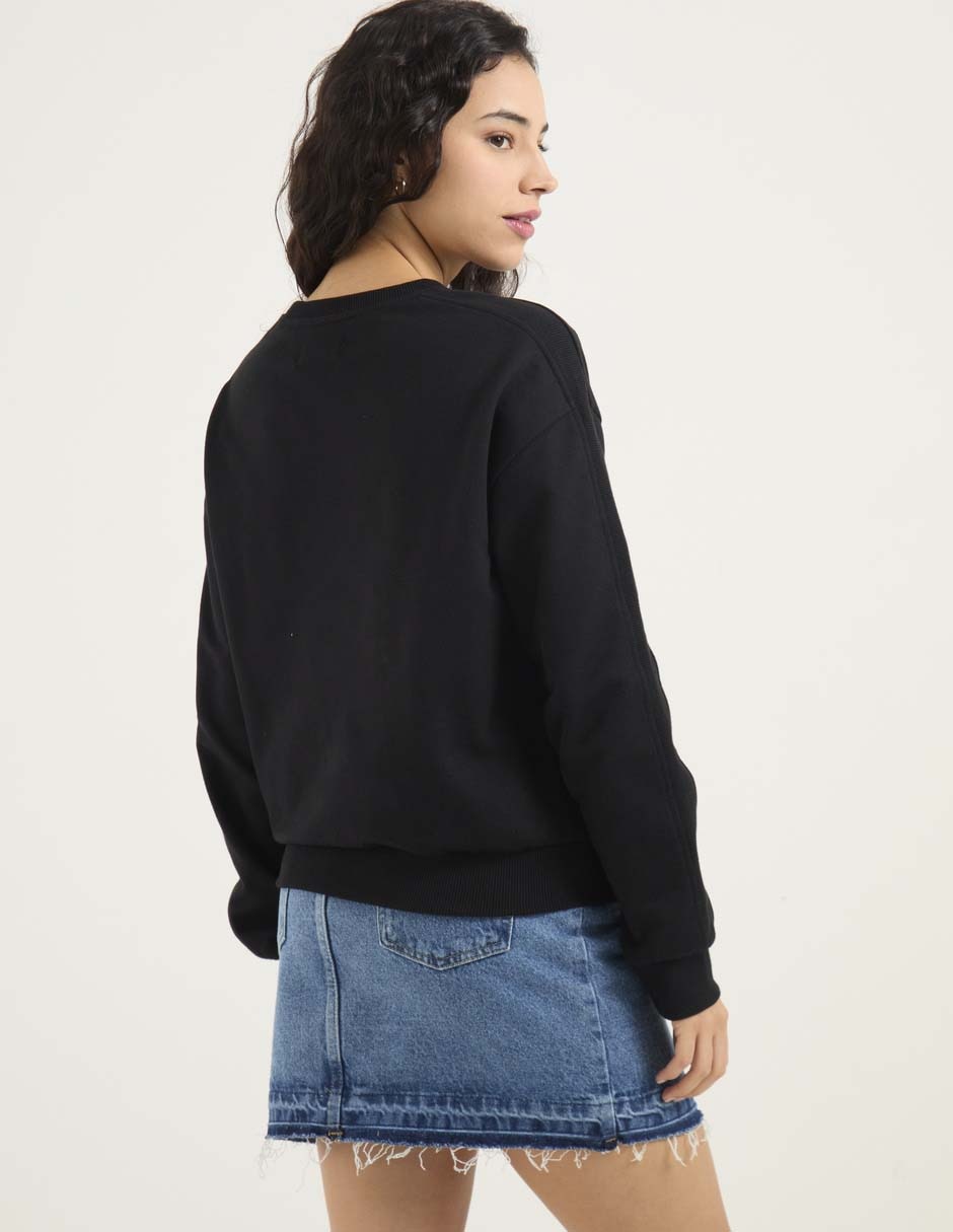 SUDADERA NSM26174-P01 NON ST, M, NEGRO